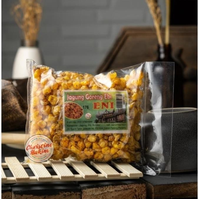 

Jagung Goreng Bumbu Ebi ENI 200 gram / Oleh-Oleh Makanan Khas Padang