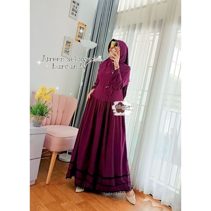 AIREEN SET SYAR'I ATHATA / ITY CREPE // ORY ATHATA GAMIS