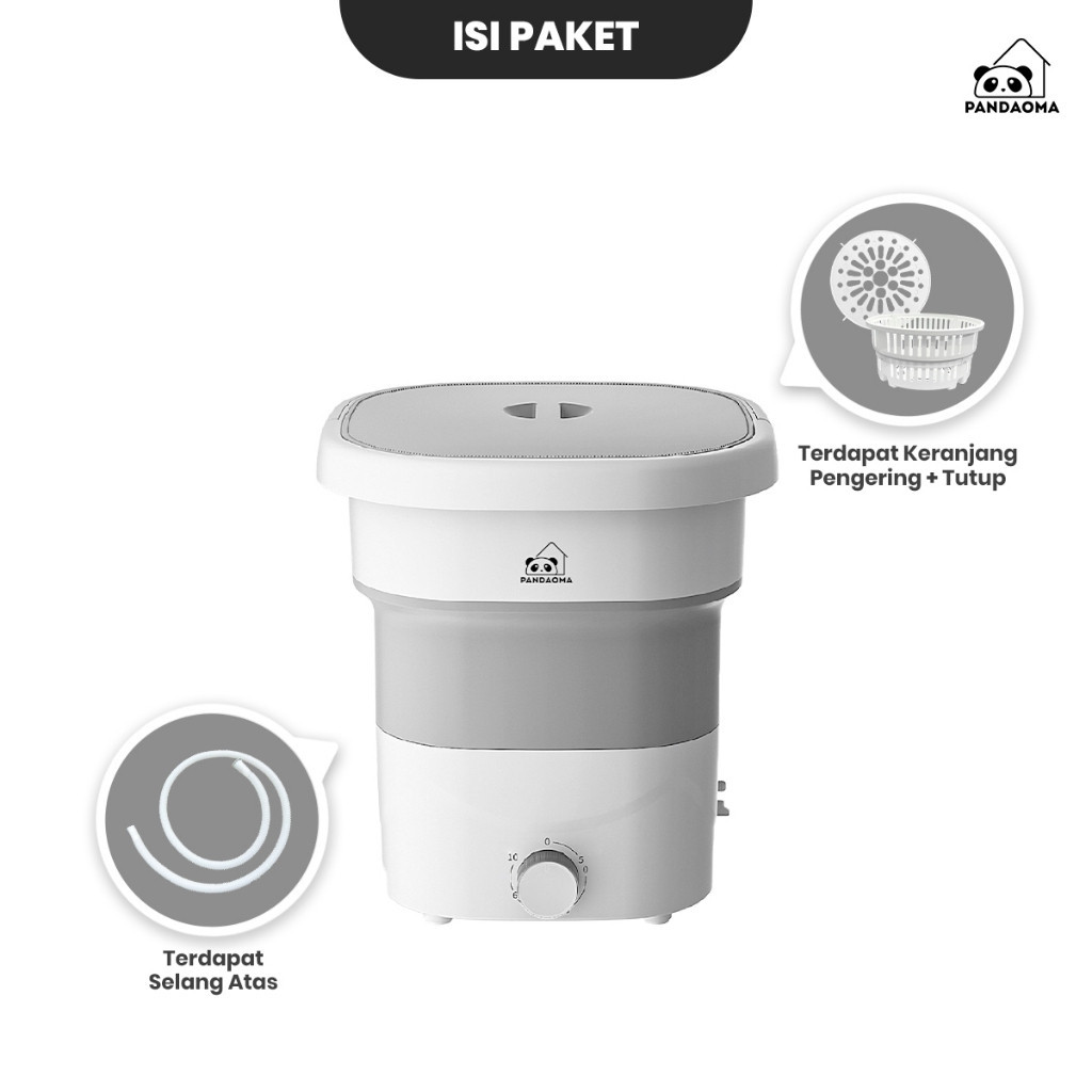 Pandaoma Mesin Cuci Mini Farge Mesin Cuci Lipat Mesin Cuci Mini Kapasitas 2,8Kg