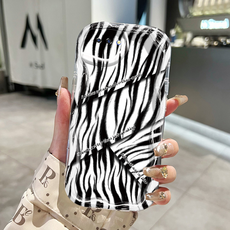 Casing Hp OPPO A5 A3s A12E Realme C1 Case Casing lunak anti drop Kesing pola goresan tidak beraturan