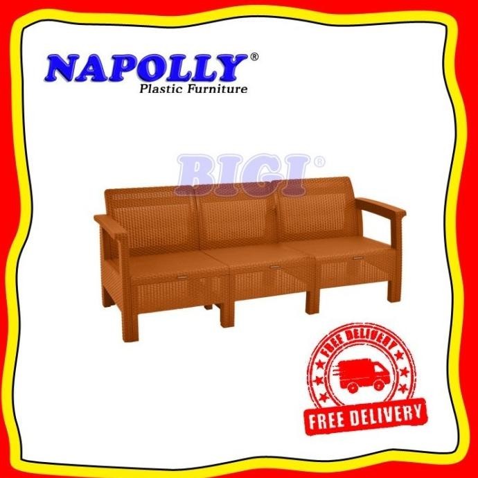 Sale Terlaris  Sofa Minimalis 1-3 Dudukan Rotan Plastik Napolly Grosirangie