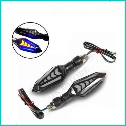 2Pcs Lampu Sen Panah Sein Panah Asmara Running 2 Sisi Universal 19F3B2