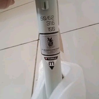 Thrill Wrake 26 Frame Mtb Dj 4X Size S Abu-Abu Dan Putih Keabuan Oren