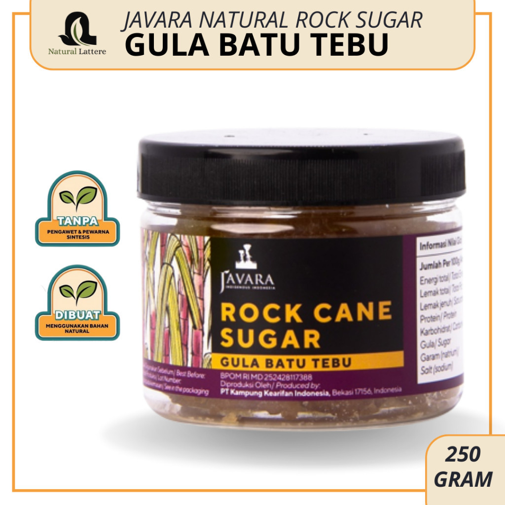 

Javara Gula Batu / Natural Rock Sugar Pet Jar