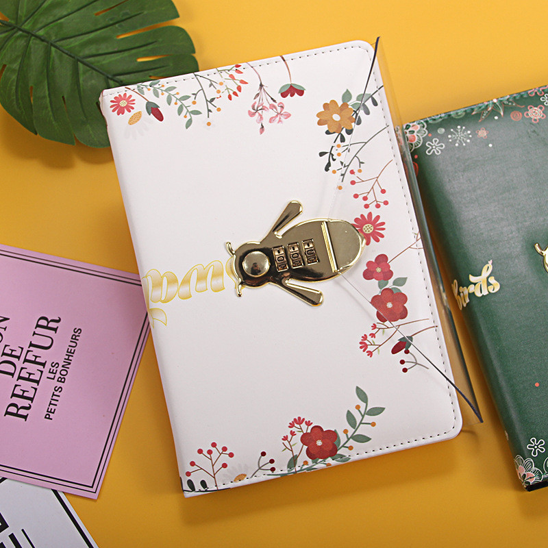 

Creative Password Book with Lock Diary Girl Heart Notebook with Lock Notebook Thickeneda5Journal Student