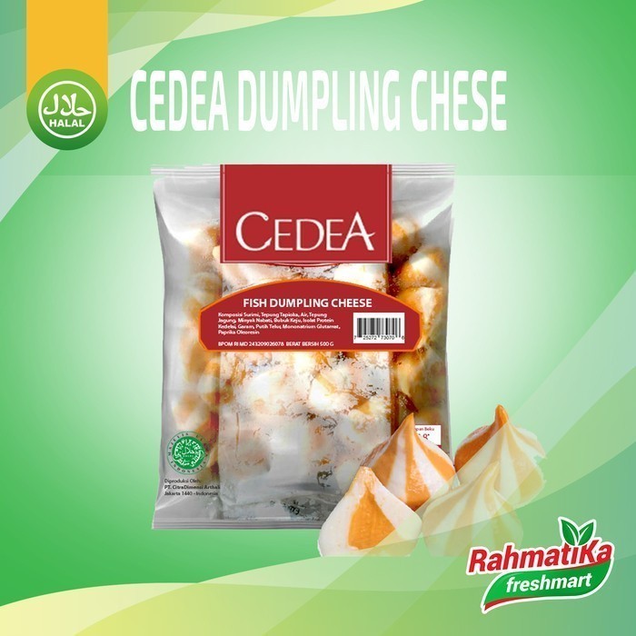 

Cedea Fish Dumpling Cheese / Ikan Olahan Cedea 500 gram (Frozen Food)