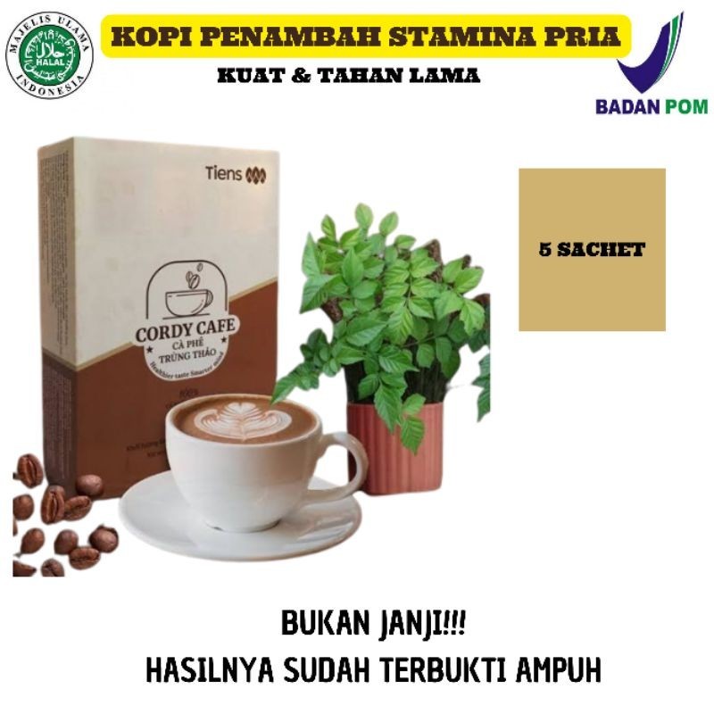 

Cordy Cafe Original Kopi Penambah Stamina Pria Dewasa, Kopi Kuat