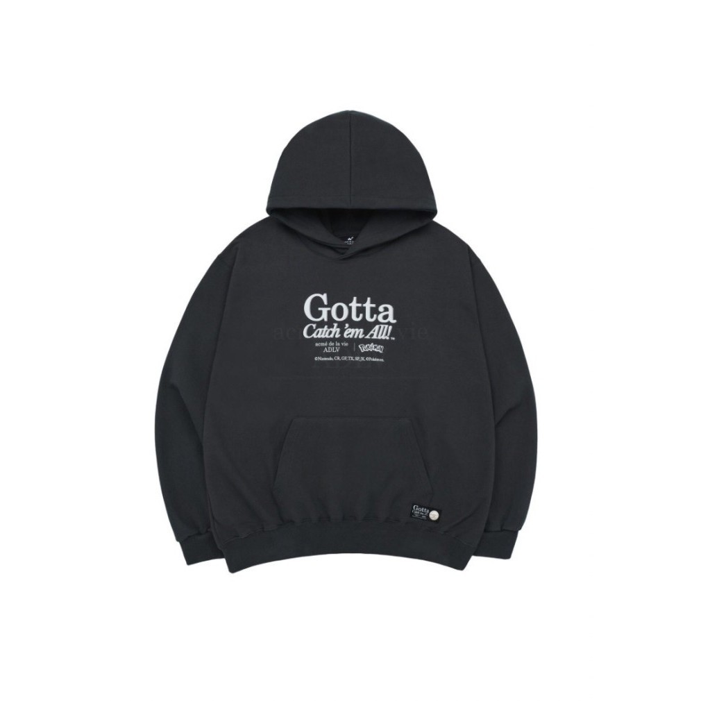 [ADLV] Acmedelavie Pokemon GOTTA HOODIE Charcoal