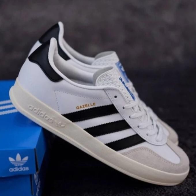 Sepatu Adidas Gazelle Indoor Gum White Black Original Vietnam Bnib Jayasangat
