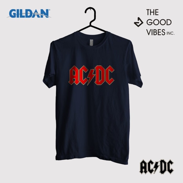 Kaos Band Ac/Dc Original Gildan - Logo