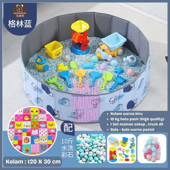 Sand Pool - Kolam Pasir Batu Cassia Seed Mainan Motorik Anak