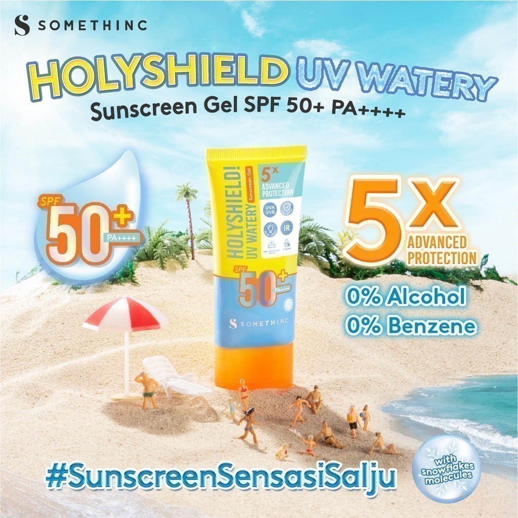 [CERTIFIED IN VIVO + IN VITRO AUSTRALIA] [TASYA FARASYA APPROVED] SOMETHINC Holyshield! UV Watery Sunscreen Gel SPF 50+ PA++++ - Sunscreen Sensasi Salju Image 6