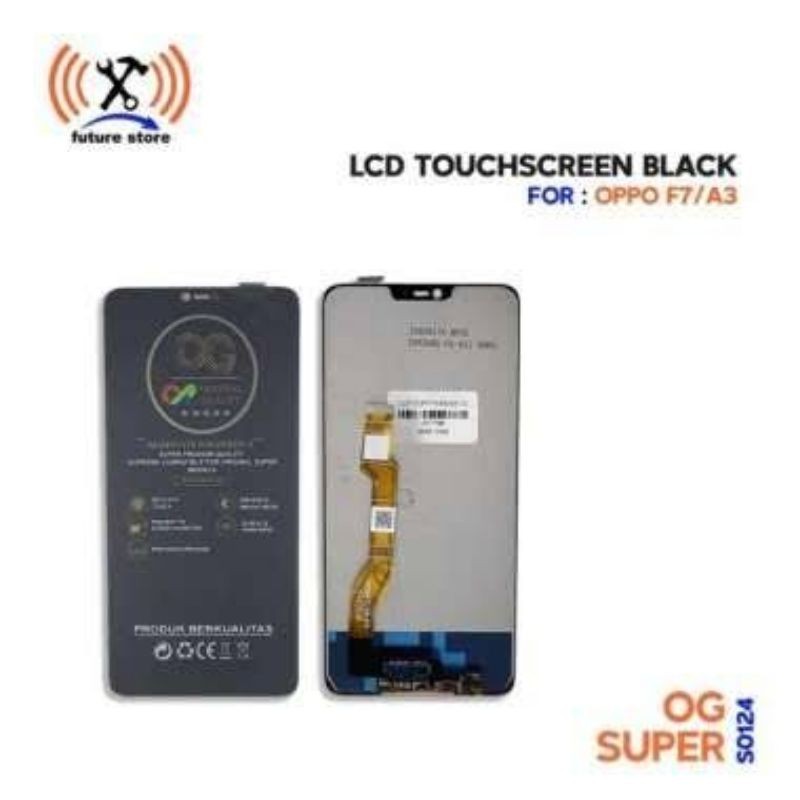 lcd touchscreen oppo f9/f9pro og super/metoo original100%