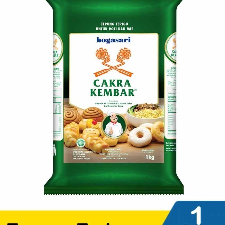 

tepung terigu cakra kembar 1kg