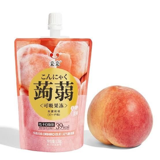 

[130Ml] Qinqin Konjac Jelly Drink Peach / Jeli Rasa Persik Qin Qin 003