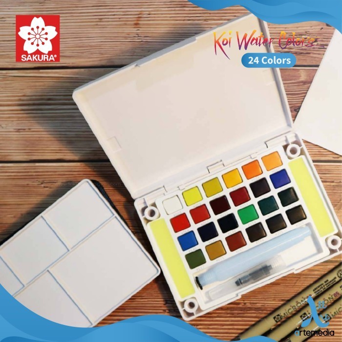 

Cat Air Sakura Koi Watercolor 24 Pocket Field Sketch Box