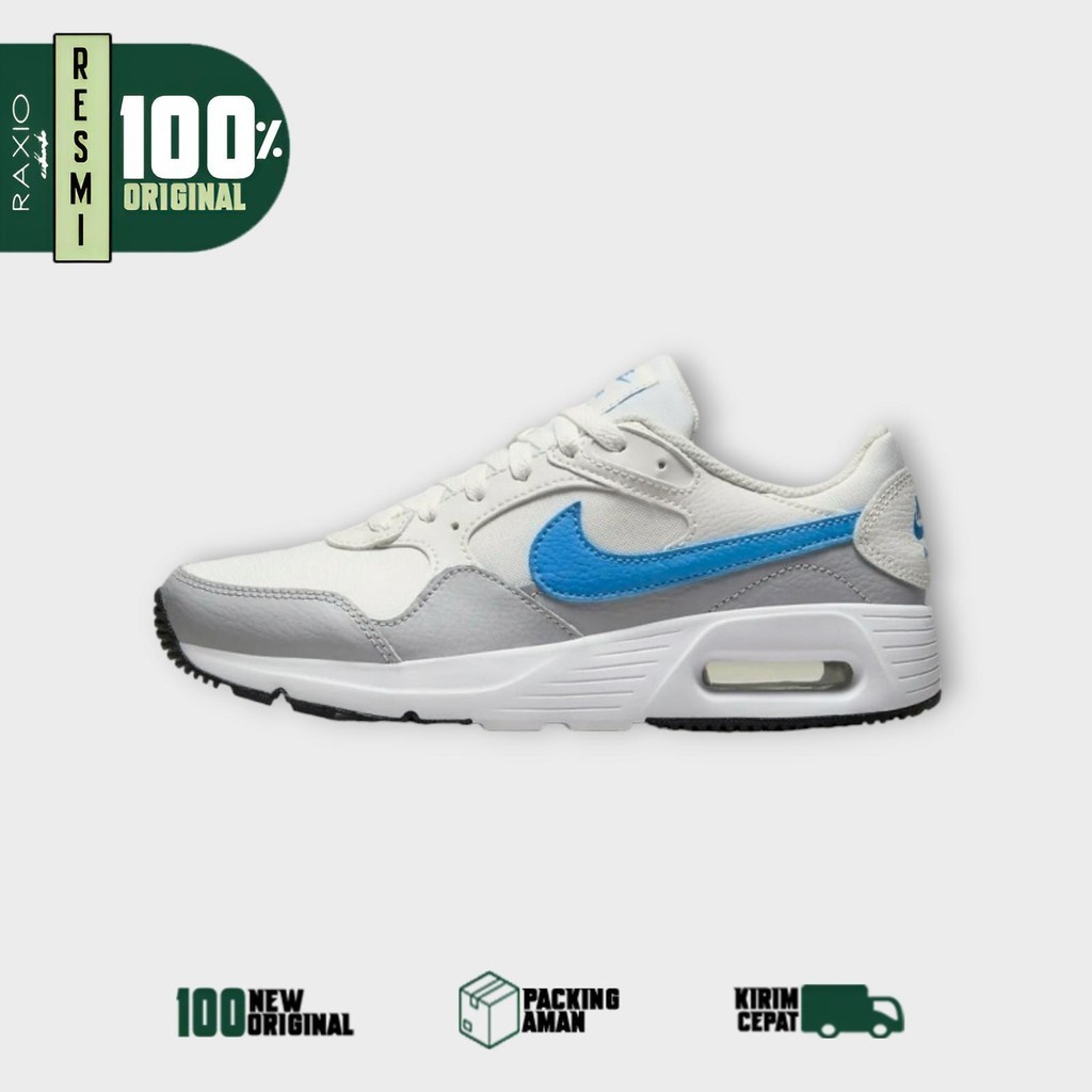 Sepatu Sneakers Nike Airmax Air Max SC White Blue Wmns Putih Biru Ori BNIB Murah