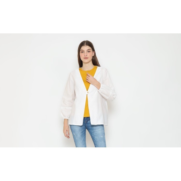 Rodeo - Cardigan Wanita - Uzzie Cardigan - White