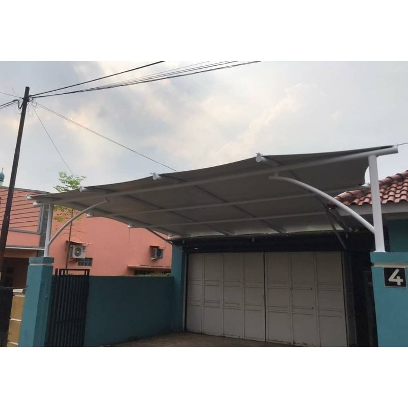 KANOPI MODERN ATAP MEMBRAN PEMASANGAN SEBANDUNG RAYA & JABODETABEK
