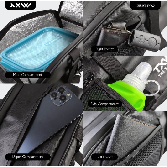 Tas Sepeda Bangku Belakang Crossbody Bag Anti Air The X Woof Zbikepro