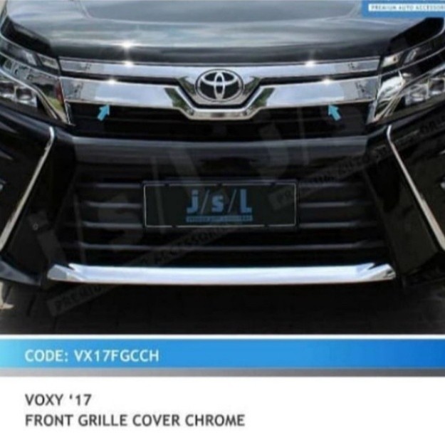 List Grill Bumper Depan Toyota VOXY chrome