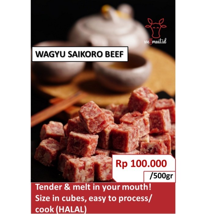 

Ayala - Ready Stok Daging Sapi Saikoro Beef Steak Cube Import 250Gram Termurah