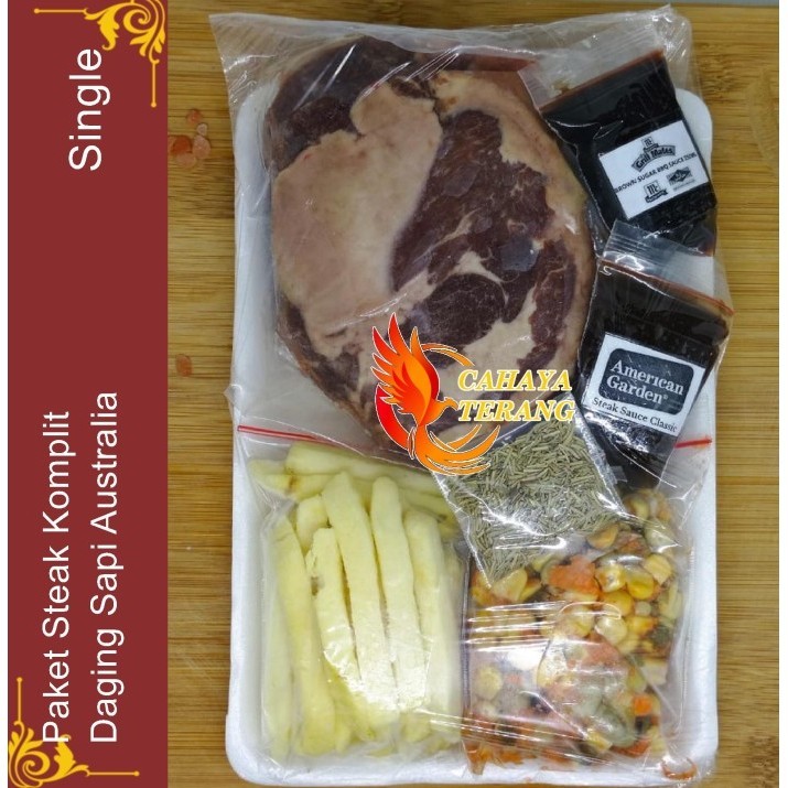 

Ayala - Paket Komplit Hemat Beef Steak Single Pack Paket Daging Steak Sapi Aus