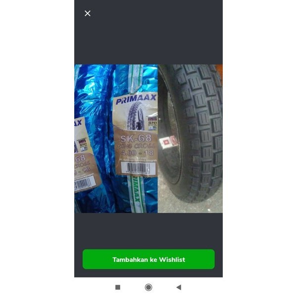 Ban Luar 275 21 Trial Swallow Dan 400 18 Sk 68 Primax