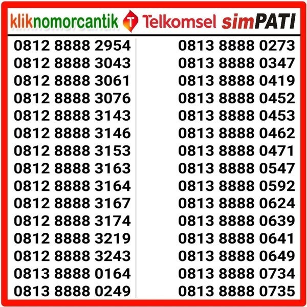 Simpati Cantik Quarted 8888