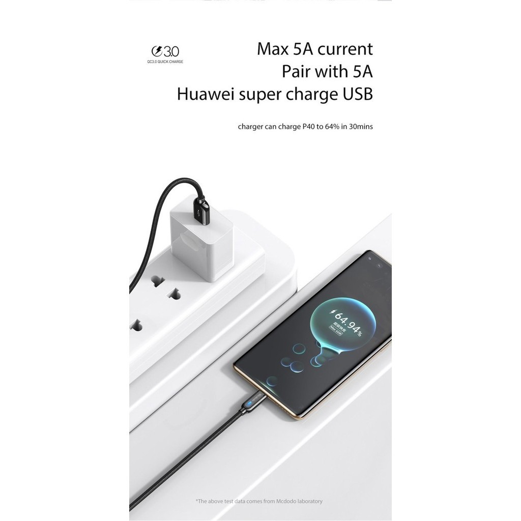 Mcdodo Ca-6190 Auto Power Off Kabel C Fast Charging Onnect