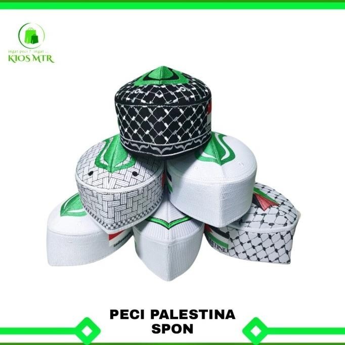 Peci Terompah Indonesia Palestina murah , Kopiah Songkok Terompah Nabi andmipetertu