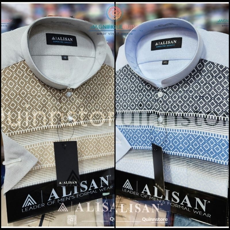 ALISAN ORIGINAL KEMEJA KOKO FASHION KOKO MODEL KOMBINASI KOKO MOTIF LENGAN PENDEK - REGULER VARIAN