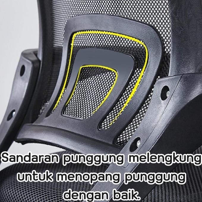 Bg Sport Kursi Kantor Kerja Office Chair Jaring Model Ch-B Purple Zyanfathur