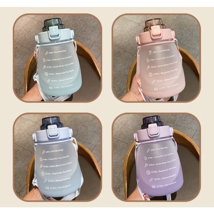 

Botol Minum Motivasi 1200/1400Ml Botol Gradasi Imut Cute Ter Bottle