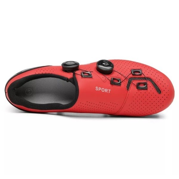 Sport Sepatu Sepeda Non Cleat 2 Boa Bicycle Shoes Non Cleats Sepatu Sepeda Gowes Red