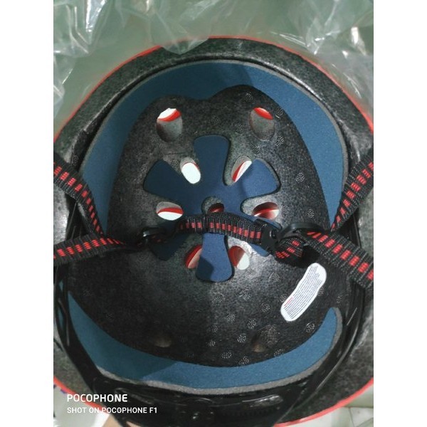 Helm Sepeda Batok Bulat Bmx Gunung Ada Kaca Mata Depan Ada Lampu Pacific