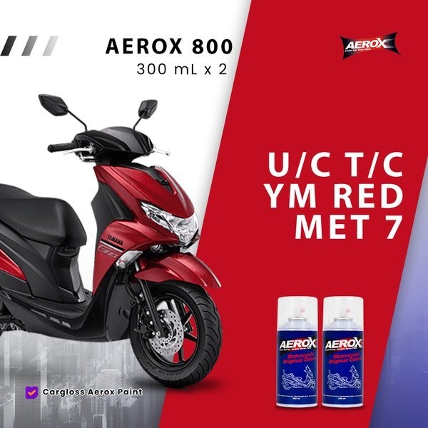 CAT SEMPROT AEROX - NEW YAMAHA FREEGO METALIC RED