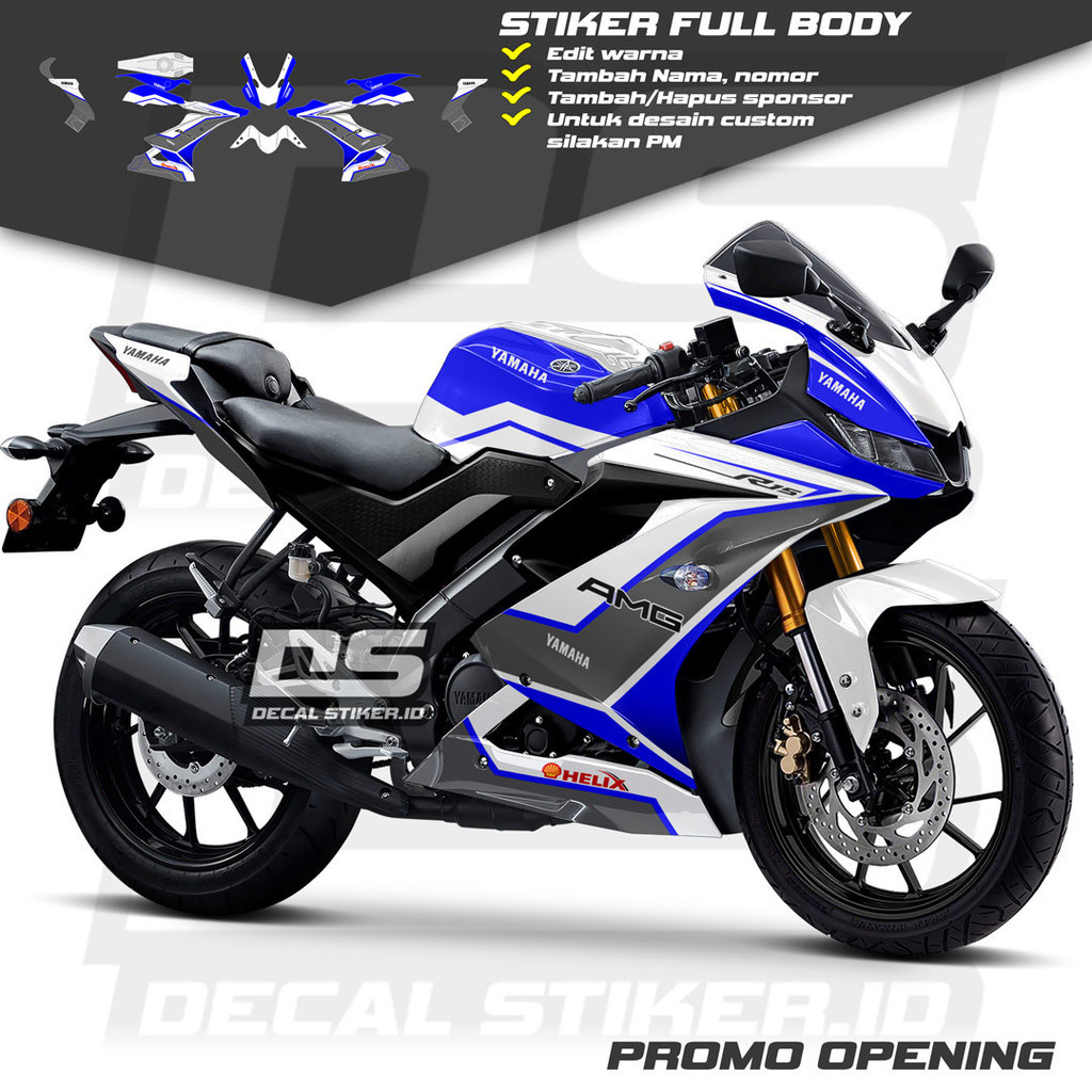 Decal R15 V3 Full Body Keren Stiker R15 V3 Full Body Keren Striping R15 V3 Terbaru Decal R15 V3 Full