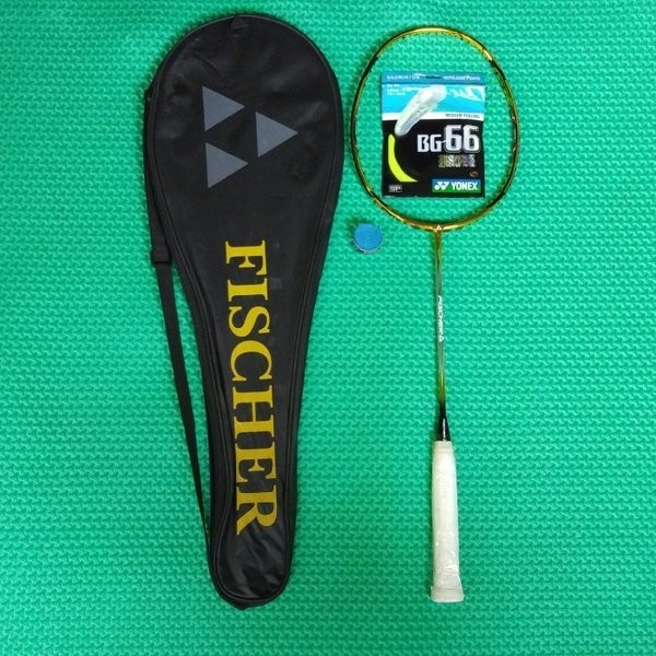 Raket Badminton Fischer X-trime 100 Crome Original