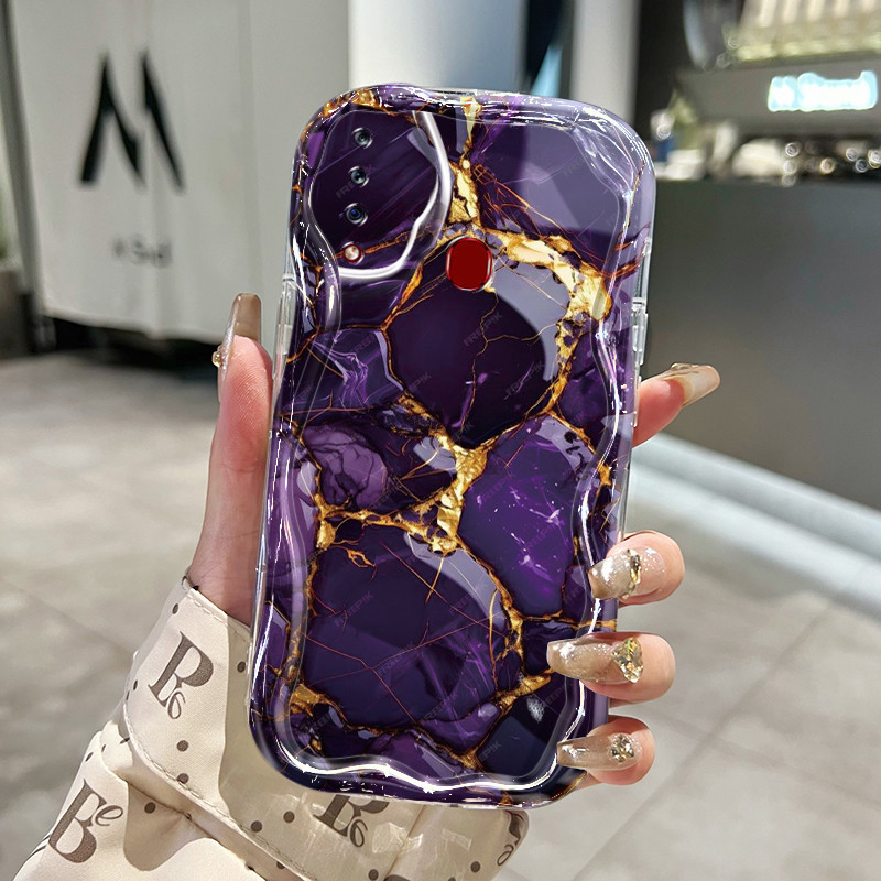 Casing Hp Samsung Galaxy A20s Case pelindung HP pola rusak Kesing tekstur lembut berwarna-warni ping