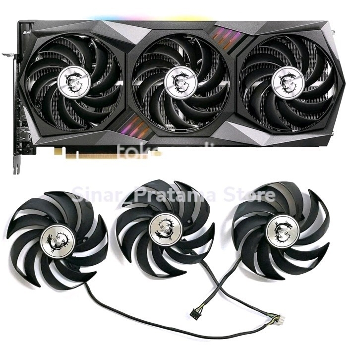 Fan Msi Rtx 3060 3070 30 3090 Rx 6800 Xt Supreme Gaming Z X 90Mm