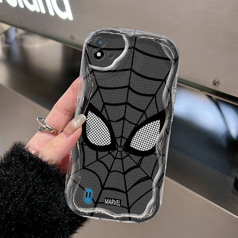 Casing Hp Realme C20 Realme C20A Realme C11 2021 Realme Narzo 50i Case Sarung HP pola kartun SpiderM