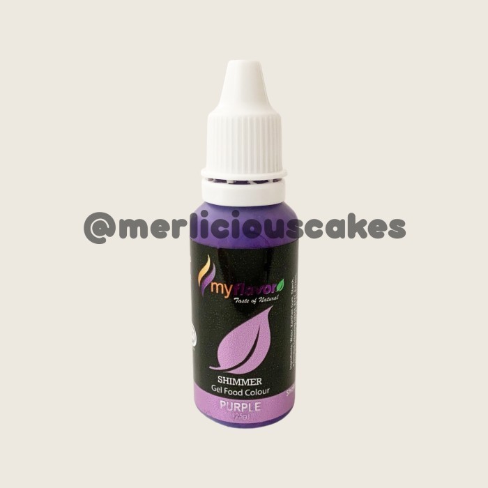 

My Flavor Purple Shimmer For Cake Painting Pewarna Makanan Halal