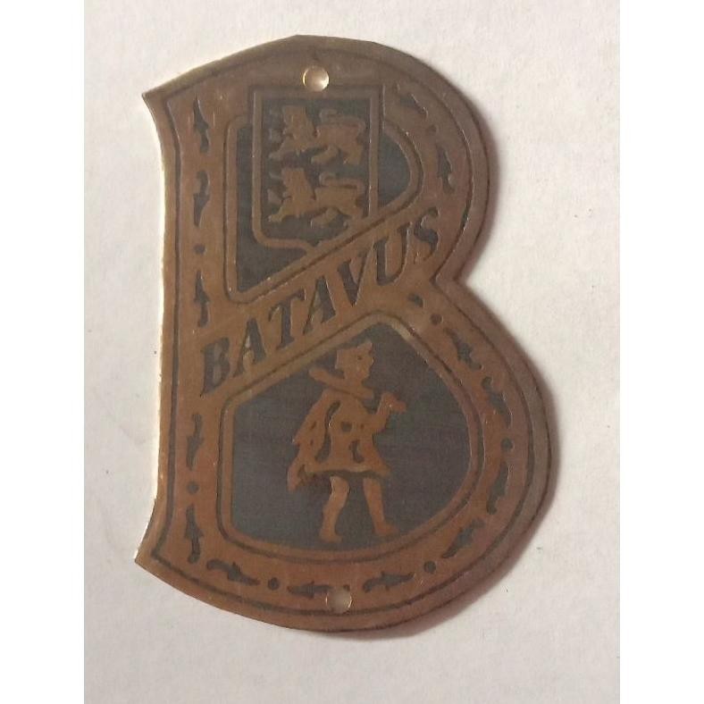 Gd-5 Batavus - Plat / Logo / Emblem Sepeda Onthel Jadul Original