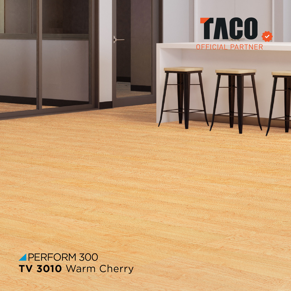 TACO Lantai Vinyl 3mm - TV 3010 Warm Cherry