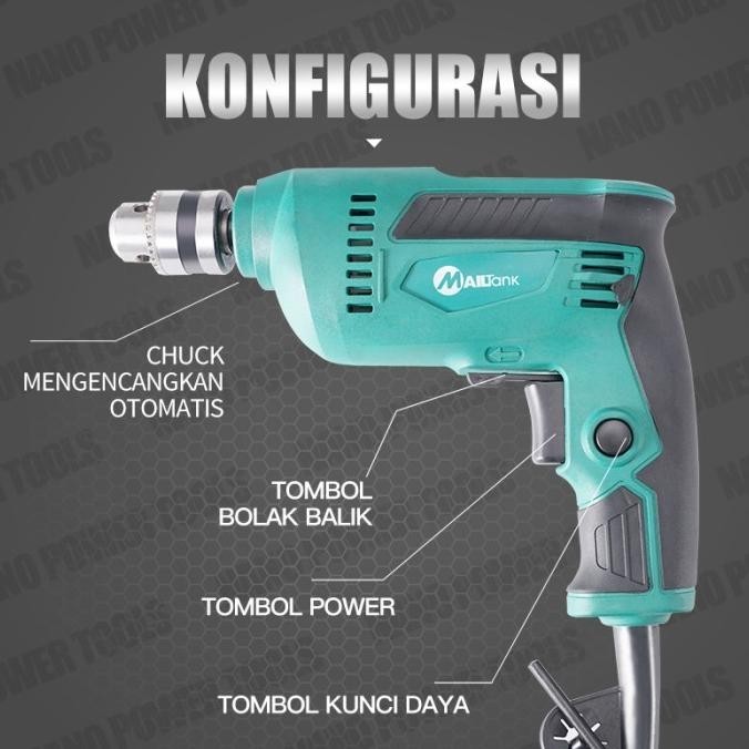 Mailtank Sh01-119 Set Angel Gerinda Listrik Bor Listrik Dan Mata Bor