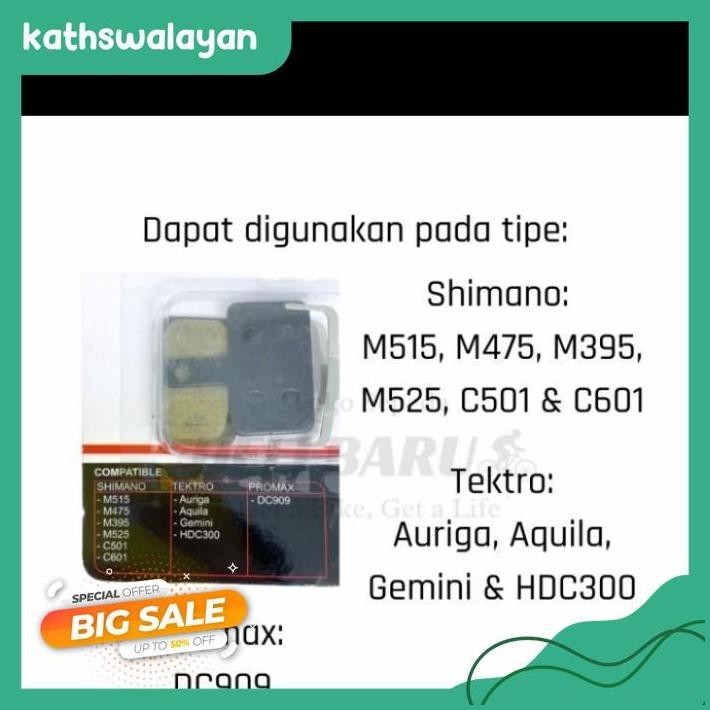 KAMPAS REM DISCBRAKE/DISC BRAKE PADS/CAKRAM SEPEDA PACIFIC KOTAK G503 GRATIS ONGKIR