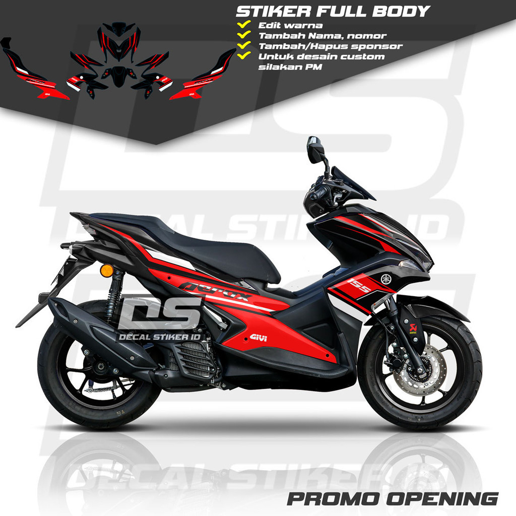 Decal Aerox 155 Full Body Keren Stiker Aerox 155 Full Body Keren Striping Aerox 155 Terbaru Decal Ae