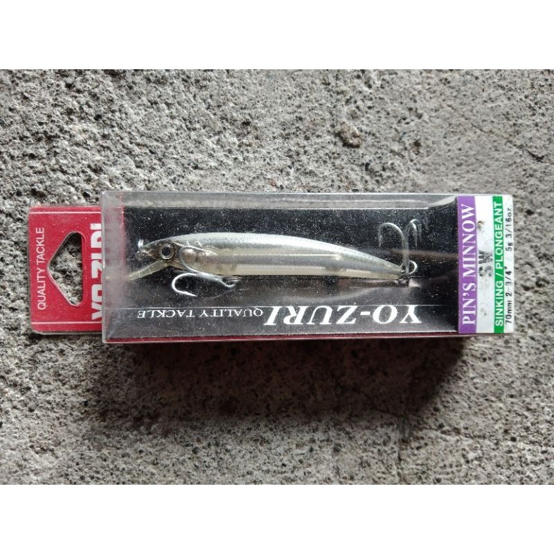 YOZURI PIN'S MINNOW UMPAN MINNOW CASTING SINKING 7 CM