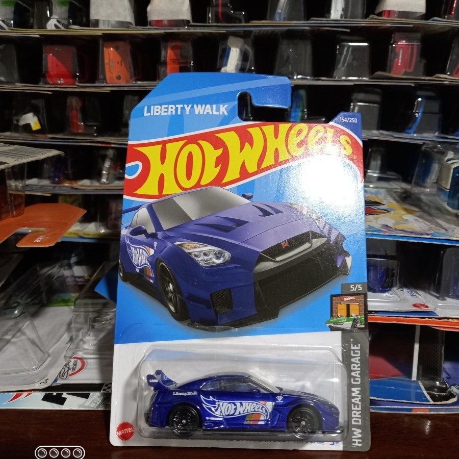Hotwheels Nissan GTR Liberty Walk Biru